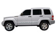 4x4 silver off-road vehicle isolated
