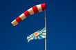 wind cone and soviet air force flag wind cone and soviet air force flag