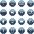 Mineral drop household appliances icons Mineral drop household appliances icons