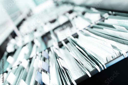 Photo: Piles of files Piles of files