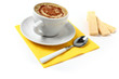 white coffee and chocolate