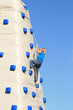 Girl Rock Climbing