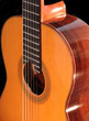 Classical guitar oblique view