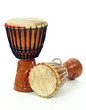Two African djembe drums Two African djembe drums