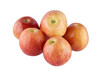 Several red apples, isolated on white