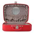 Opened Red Travel Case