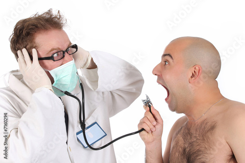 Photo: funny doctor and patient funny doctor and patient