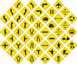 road signs in vector format pack 3