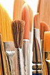 Various sized paintbrushes with shallow depth of field Various sized paintbrushes with shallow depth of field