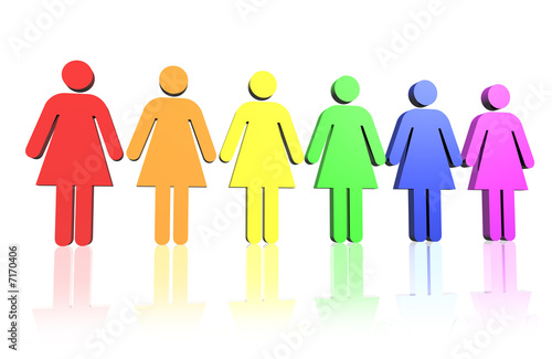Illustration: gay women flag gay women flag