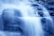 waterfall in japanese garden, monotone waterfall in japanese garden, monotone
