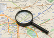 map and magnifier
