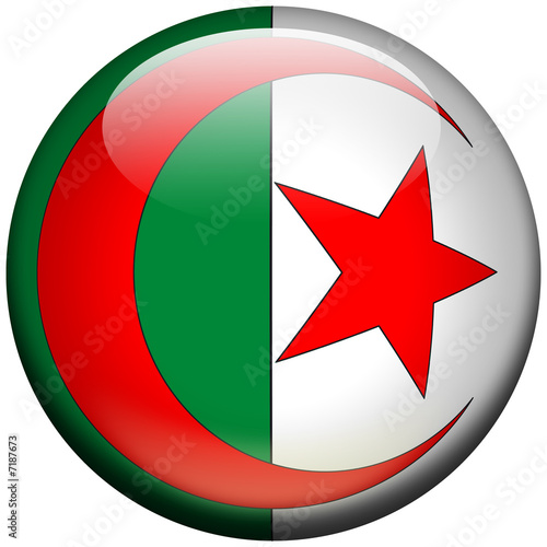 Illustration : Drapeau Algérie 3D Drapeau Algérie 3D