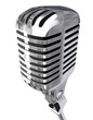 old microphone isolated