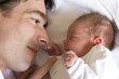 Photo: father and his newborn daughter, a couple of hours old father and his newborn daughter, a couple of hours old