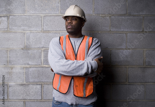 Photo: african-american construction worker african-american construction worker