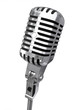 old microphone isolated