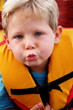 Foto: Boy in a life jacket Boy in a life jacket