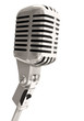 old microphone isolated