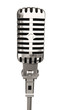 old microphone isolated