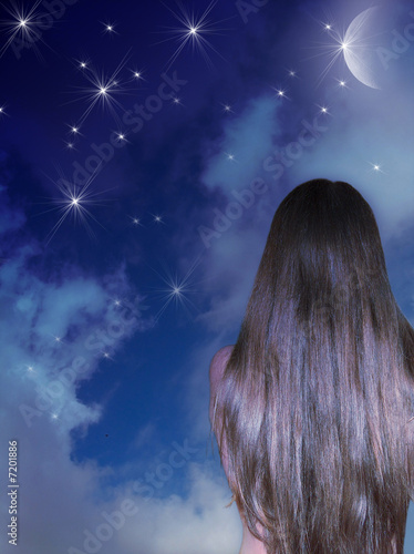 Illustrazione: notte stellata notte stellata
