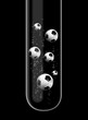 Footballs in test tube