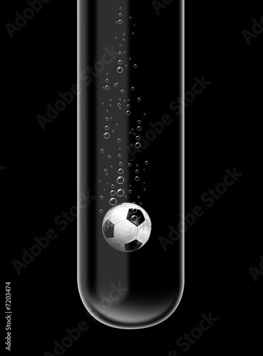 Illustration: Football in test tube Football in test tube