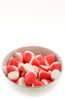 cup of red candies