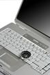 magnetic compass on a laptop