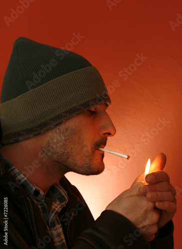 Photo: lighter and smoker lighter and smoker