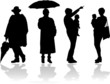 People set - 2. Silhouettes People set - 2. Silhouettes