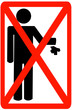 no littering sign
