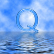 letter Q which dissolves in the sea