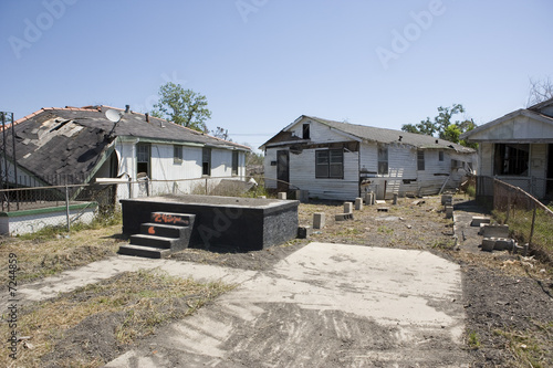 Photo: Home off foundation Ninth Ward New Orleans Home off foundation Ninth Ward New Orleans