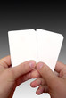 Cards in hands to personalise