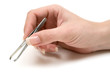 Photo: Holding Tweezers Holding Tweezers