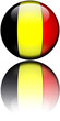 Drapeau Belgique 3D Reflet