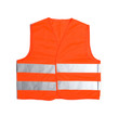 high visibility vest on white