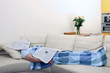 Man asleep under newspapers 2