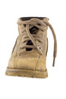 Worn leather boot, isolated