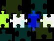 farbige Puzzleteile