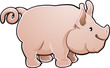 Vector: Cute Pig Farm Animal Vector Illustration Cute Pig Farm Animal Vector Illustration