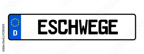 Vektor: kennzeichen eschwege kennzeichen eschwege