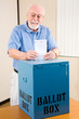 Election - Senior Man Casting Ballot