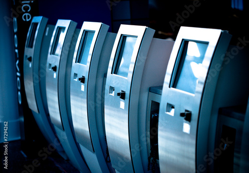 Photo: Electronic ticket dispensers Electronic ticket dispensers
