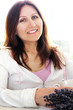 Mature woman relaxing