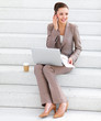 Smiling young business woman