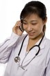 Female Doctor with Mobile Phone