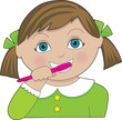 Girl Brushing Teeth Girl Brushing Teeth