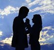 Two silhouettes